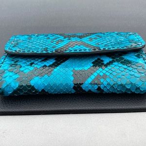 NEW⭐️ genuine turquoise Python wallet. Made in the USA🇱🇷